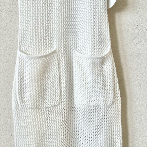 NWT Staud Current Mesh Tie Shoulder Dress in White Size XS - Picture 6 of 9